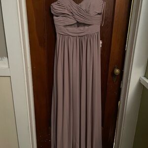 Birdy Grey Strapless Mauve Dress